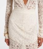Alexandra Miro Juniper semi-sheer lace maxi skirt