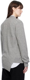 Comme des Garçons Shirt Gray Lacoste Edition Cardigan