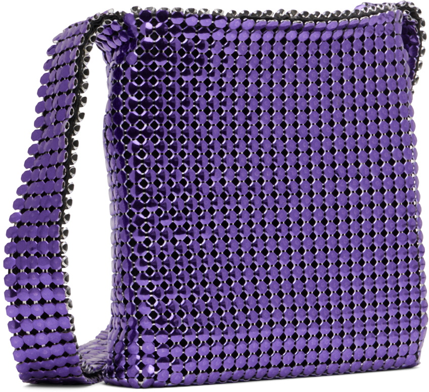 Paco Rabanne Purple Pixel Mini Shoulder Bag Paco Rabanne