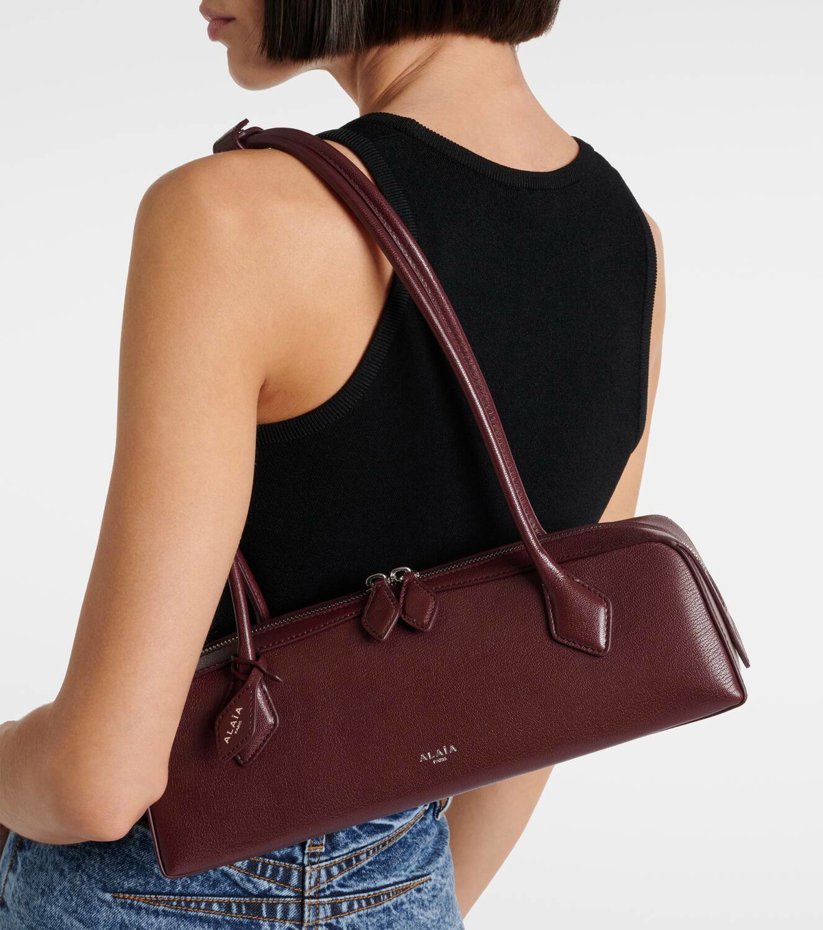 Alaïa Le Teckel Medium leather shoulder bag