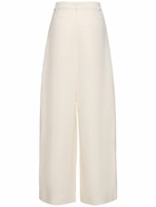 THE FRANKIE SHOP Piper Pleated Viscose & Linen Pants