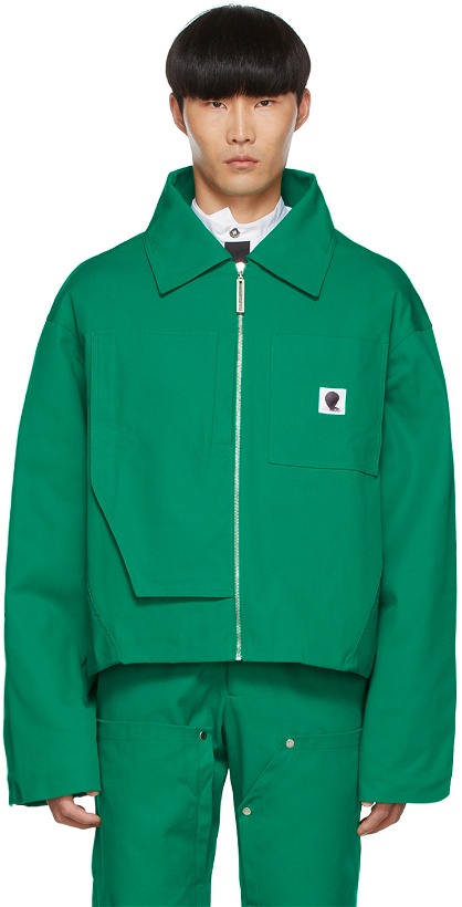 Photo: SPENCER BADU Green Cotton Jacket