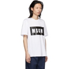 MSGM White Box Logo T-Shirt