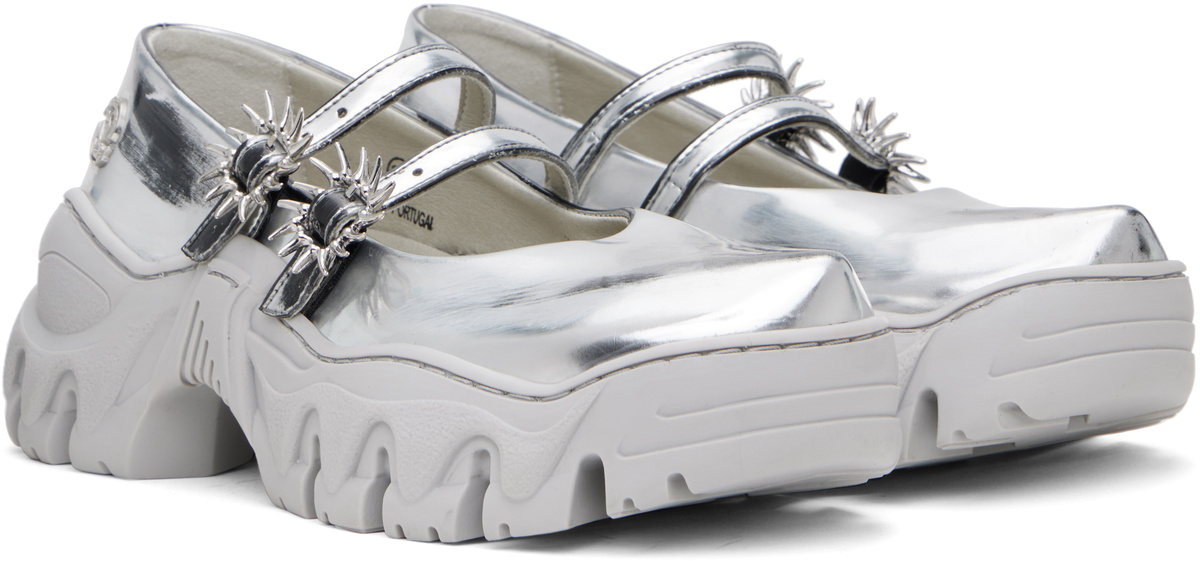 Rombaut SSENSE Exclusive Silver MJ Ballerina Flats