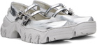 Rombaut SSENSE Exclusive Silver MJ Ballerina Flats