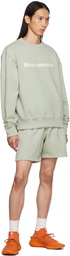 adidas x Humanrace by Pharrell Williams SSENSE Exclusive Green Humanrace Basics Shorts