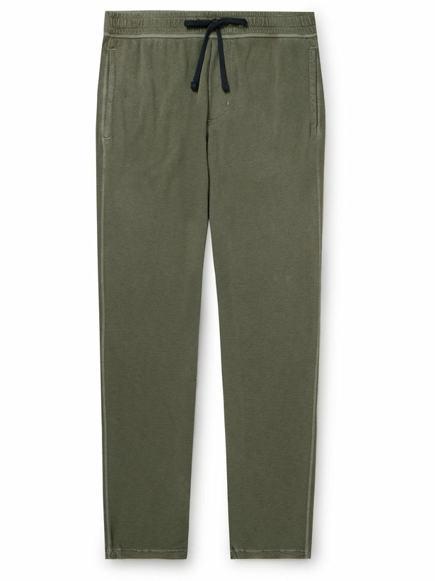 Photo: James Perse - Straight-Leg Cotton-Jersey Sweatpants - Green