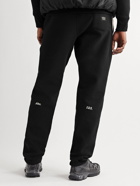 Abc. 123. - Tapered Logo-Appliquéd Cotton-Blend Jersey Sweatpants - Black