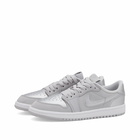 Air Jordan 1 Retro Low OG PS Sneakers in Neutral Grey/Mtlc Silver/White