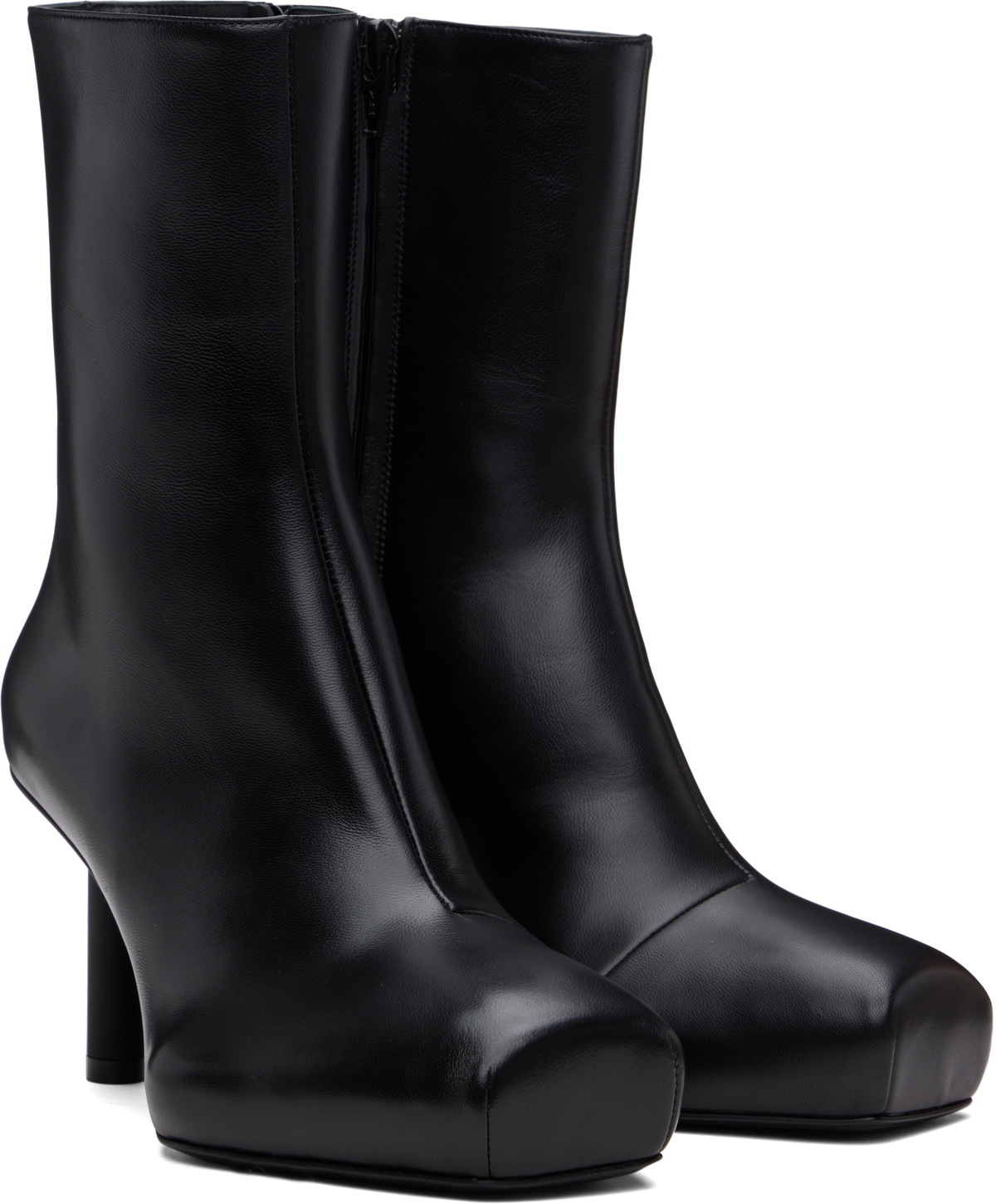 ALAINPAUL Black Pina Ankle Boots
