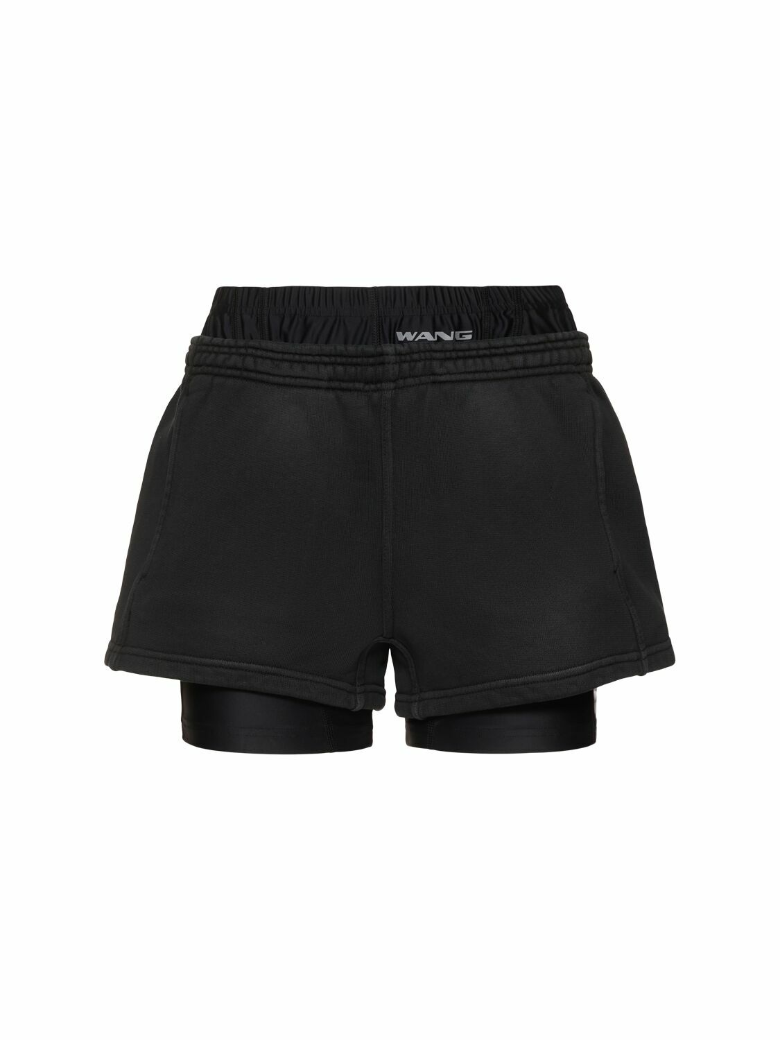 Alexander Wang cotton cheapest logo stretch bike shorts