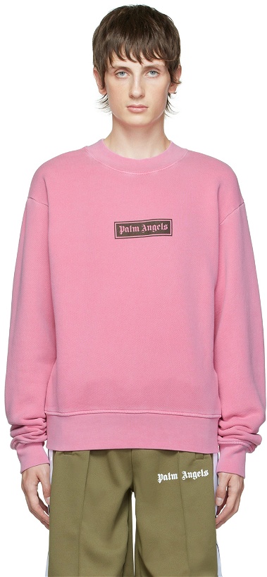 Photo: Palm Angels Pink Box Sweatshirt