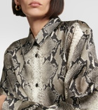 Khaite - Argo python-print blouse