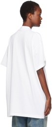 Balenciaga White Back Flip T-Shirt