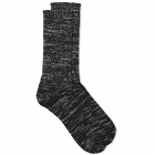 Anonymous Ism 5 Colour Mix Crew Sock in Black