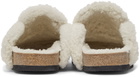 JW Anderson Beige Suede Shearling Loafers