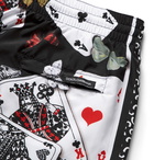 Dolce & Gabbana - Slim-Fit Short-Length Printed Shell Swim Shorts - Men - Black