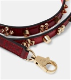 Christian Louboutin - Loubileash M embellished leather dog leash