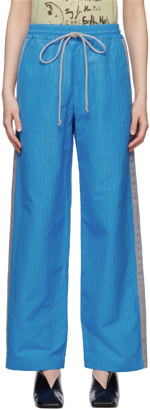 Photo: Song for the Mute Blue Grosgrain Trim Lounge Pants
