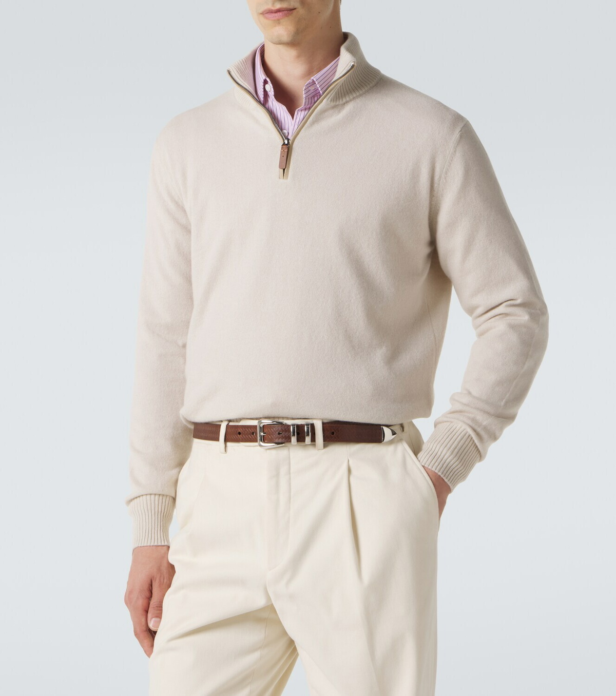 Tod's Cashmere half-zip sweater