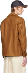ZEGNA Brown Flap Pocket Shirt