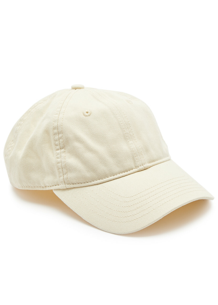 Toteme Logo-embroidered Cotton cap - Cream - One Size Toteme