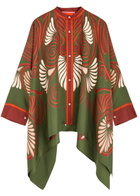 LA Double J Foulard Printed Satin-twill Shirt Multicoloured