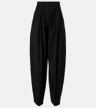 Sportmax Virgin wool pleated balloon pants