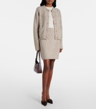 Jardin des Orangers Cashmere-blend miniskirt