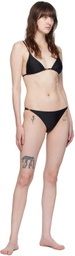 GANNI Black Emblem Bikini Bottom