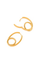Otiumberg Spiralis Pavé 14kt Gold Vermeil Hoop Earrings - One Size