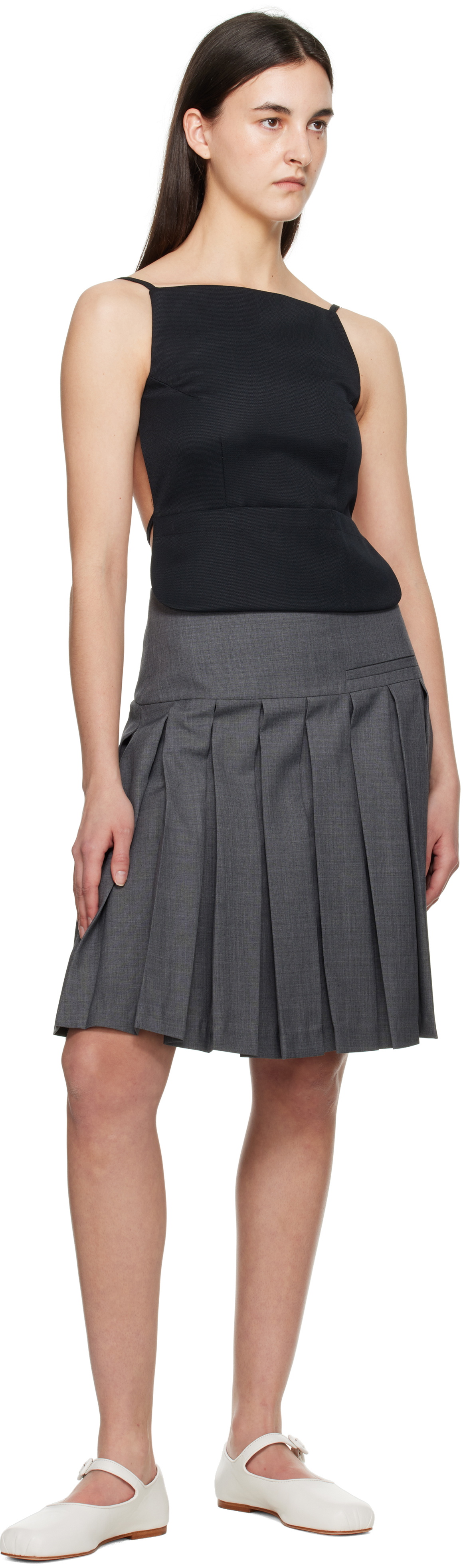 Sandy Liang Black Brando Top