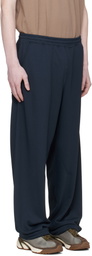 nanamica Navy Polyester Pile Sweatpants