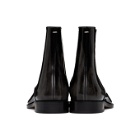 Maison Margiela Black Patent Tabi Chelsea Boots