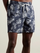 Onia - Charles Straight-Leg Mid-Length Printed Swim Shorts - Blue