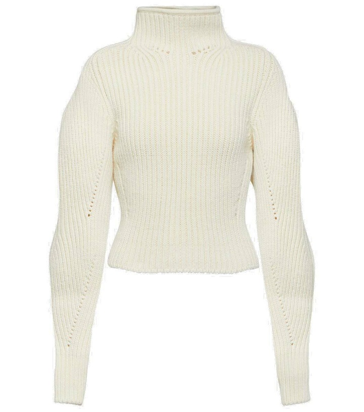 Photo: Alaïa Ribbed-knit wool-blend sweater
