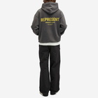 Represent Men's Owners Club Hoodie in Vintage Grey/Yellow