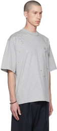 Marni Gray Embroidered T-Shirt