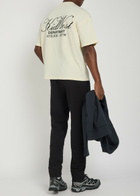 Kidwest Script Logo-print Cotton T-shirt White