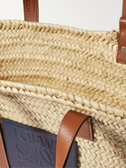 LOEWE - Paula's Ibiza Leather-Trimmed Woven Raffia Tote Bag