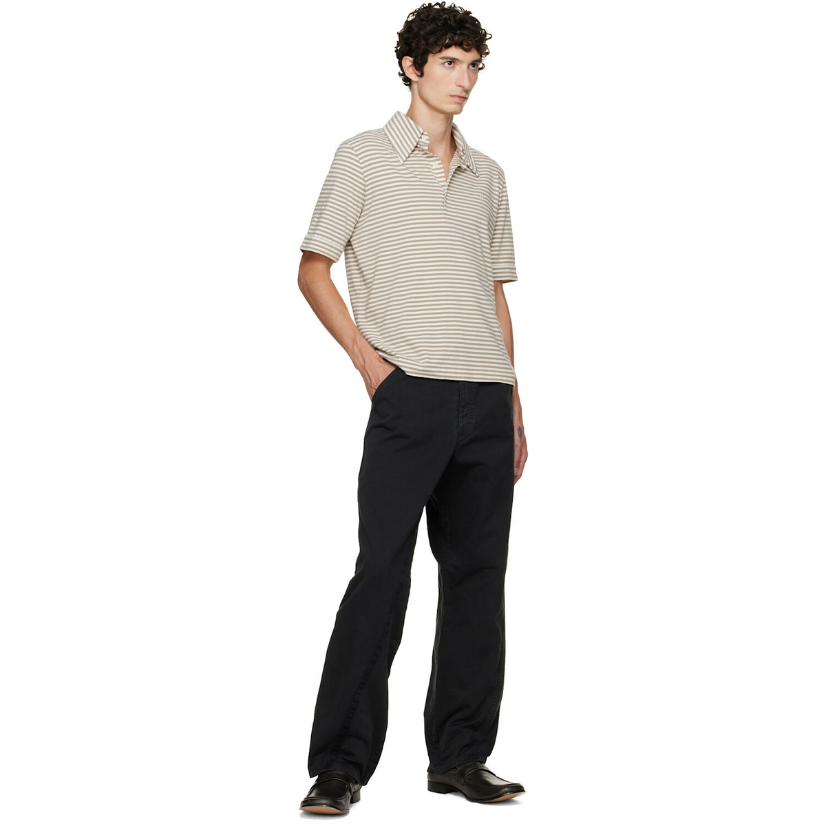 Maison Margiela Black Cotton Trousers