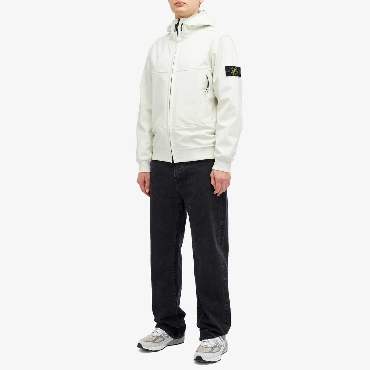 Stone Island Shell R Jacket Stone Island Men's Soft Shell-R Jacket in Plaster Stone Island