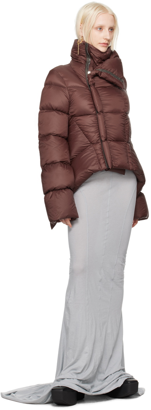 関税送料込【RICK OWENS】Porterville Naska ダウンジャケット Rick Owens Brown Porterville Naska Down Jacket Rick Owens