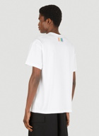 Rainbow Barcode Logo T-Shirt in White