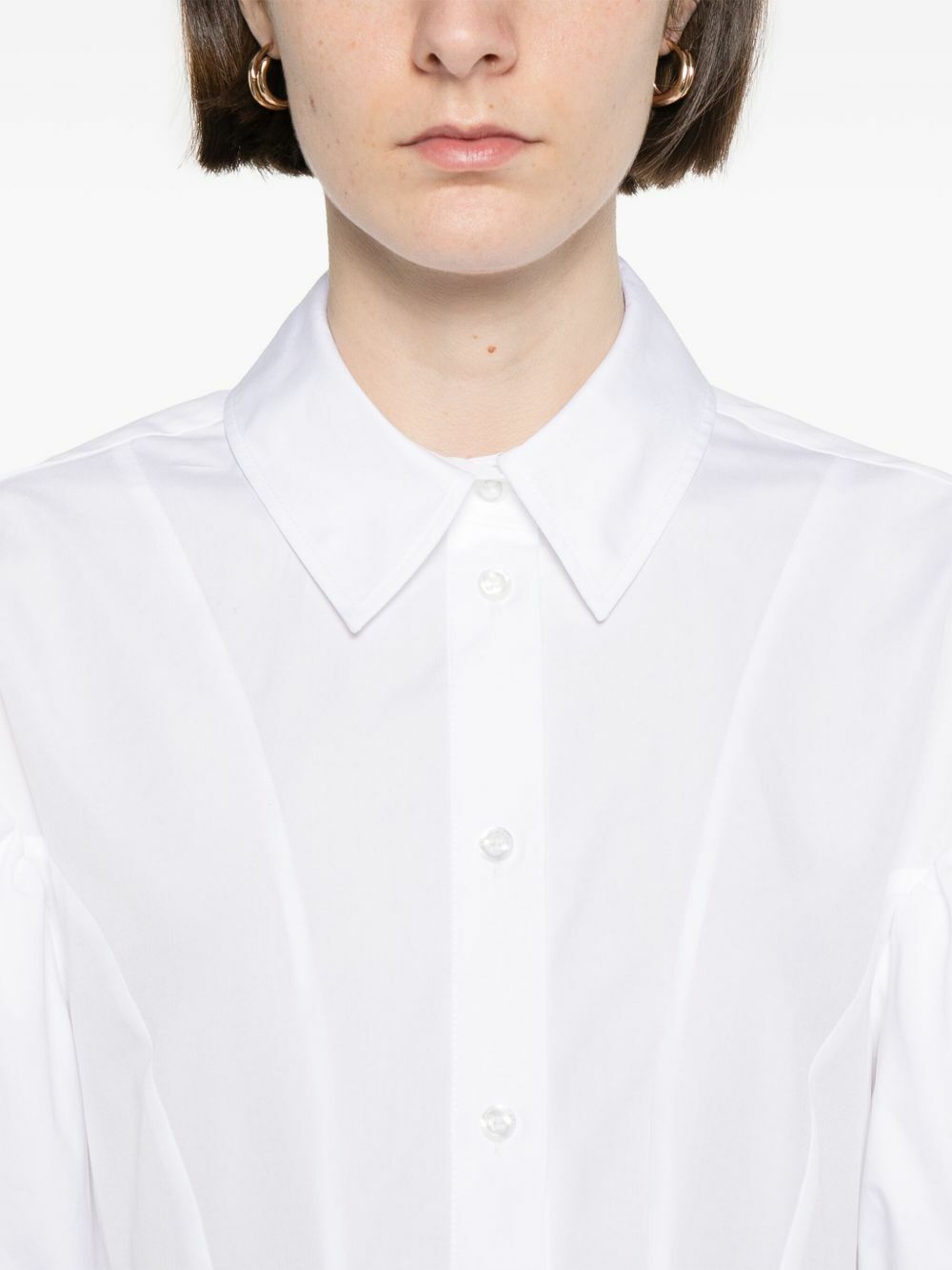 Simone Rocha Puff-Sleeves Cropped Shirt Simone Rocha