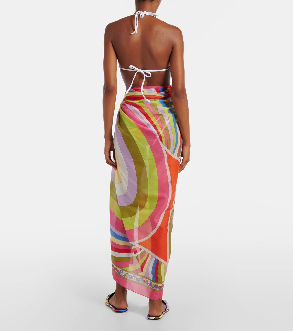 Pucci Iride cotton beach cover-up
