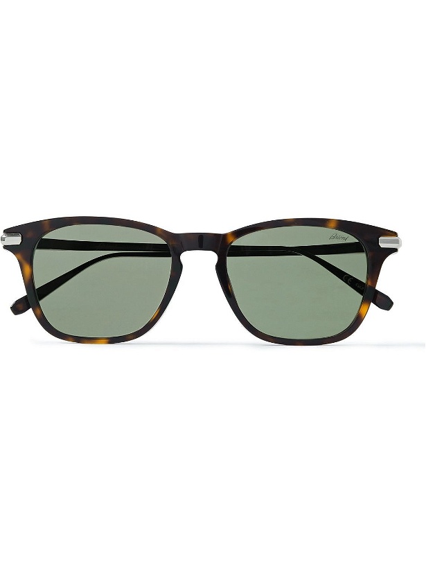 Photo: Brioni - D-Frame Tortoiseshell Acetate and Silver-Tone Sunglasses