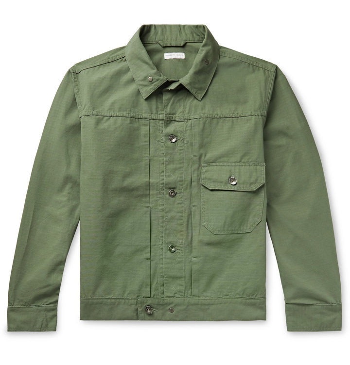 Photo: Engineered Garments - Cotton-Ripstop Trucker Jacket - Green