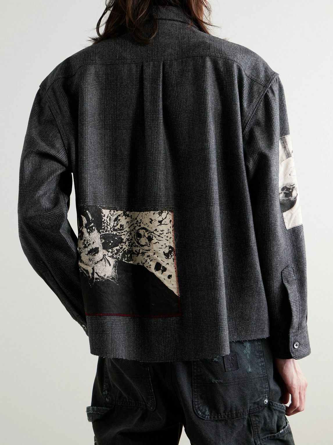 Enfants Riches Déprimés - Printed Patchwork Checked Virgin Enfants Riches Déprimés - Printed Patchwork Checked Virgin