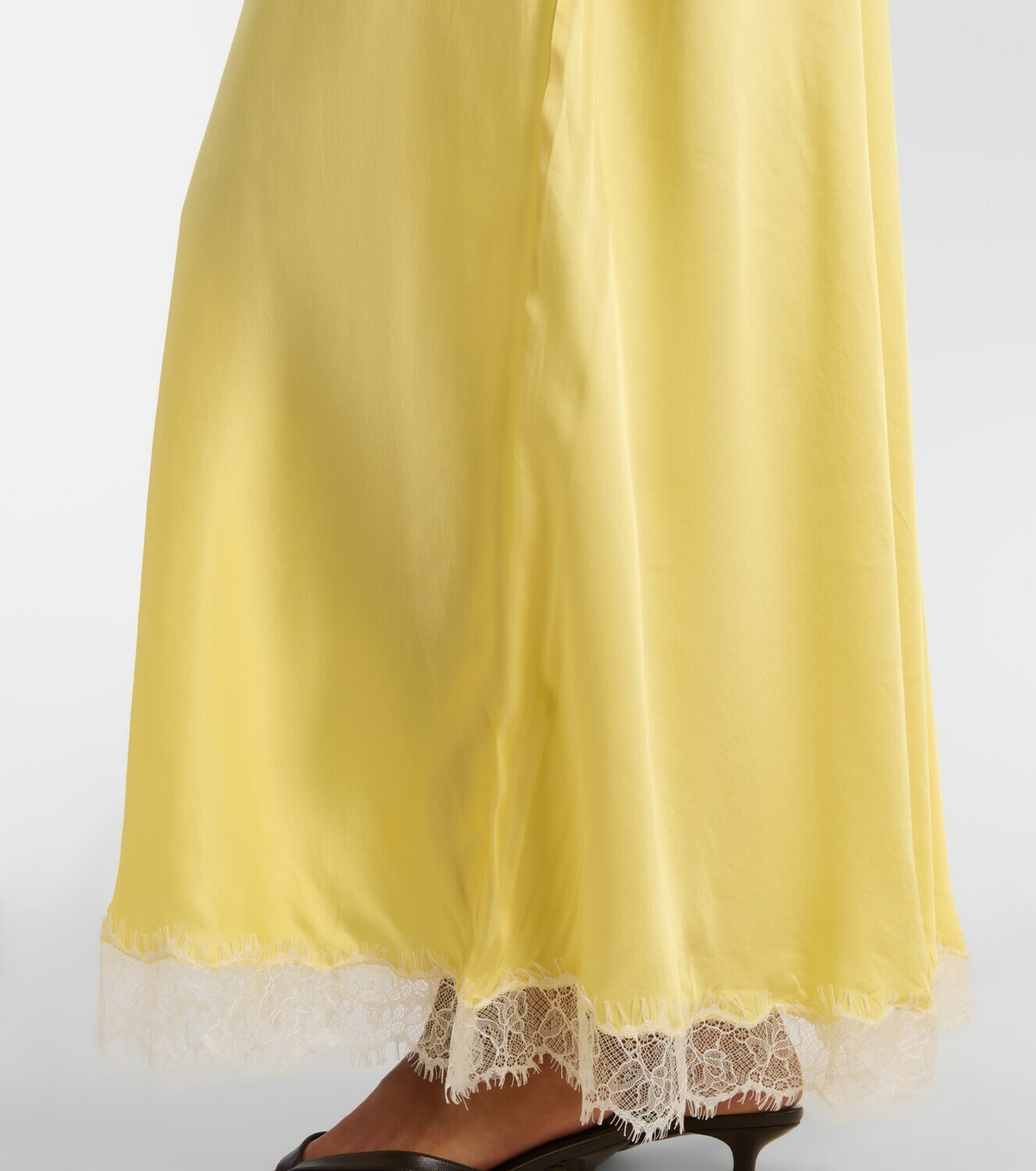 Poupette St Barth Nina halterneck satin maxi dress